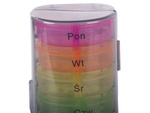 Medicine container tablets box time of day medication cassette weekly