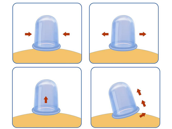 Szilikon kínai buborék készlet testmasszírozó
