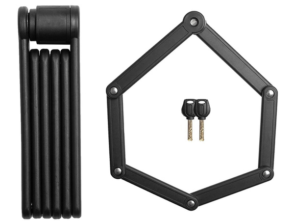 FOLDING BICYCLE LOCK KEY-OPERATED SECURITY DEVICE FOR SCOOTERS