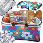 Thermal folding picnic basket insulating shopping basket