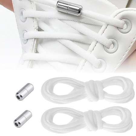 Apavu auklas bez sasiešanas apavu elastīgās gumijas auklas 100cm