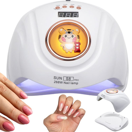 Uv led nagellampe für hybrid-gele 268w 57 dioden leistungsstarke dual led