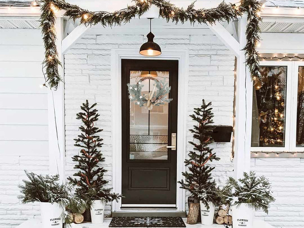 Vianočné dekoratívne girlandy dekorácie na stenu dekorácie na dvere vianočné dekorácie