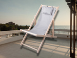 Chaise longue en bois chaise de plage chaise de jardin pliante coussin de plage