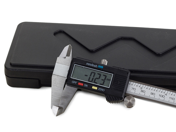 Elektronický digitální posuvný měrka l150 lcd metal