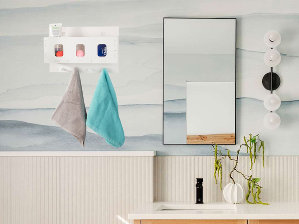 Organizators piekaramais plaukts vannas istabas skapītis