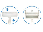 Brush roller roller for cleaning off dog hair