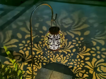 DEKORATIVNA SOLARNA LAMPION LED SOLARNA LAMPION ČRNA VISEČA LAMP