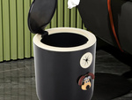 Mini cesto de basura perro para habitación infantil 2l click pequeño práctico