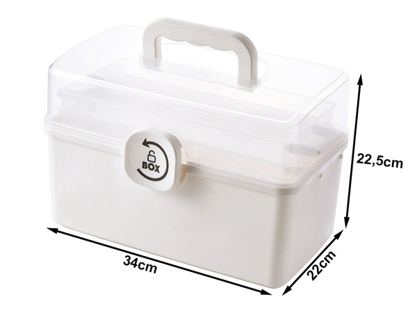 Medicines organiser container box medicine cabinet large zippered box