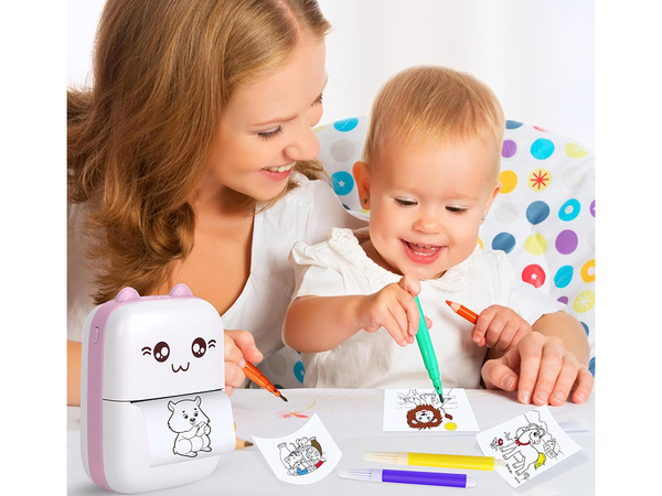 Mini bezdrôtová prenosná termálna tlačiareň pre fotografie a poznámky