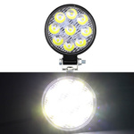 Pracovní lampa halogenová kulatá 9 vedla 27w reflektor