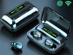 Беспроводные наушники bluetooth f9 tws powerbank