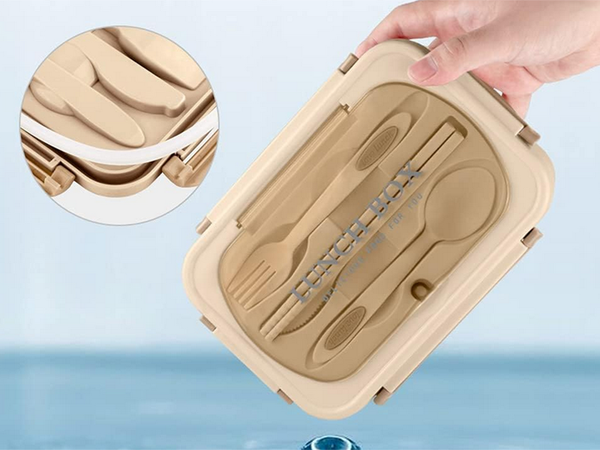 Lunchbox zajtrk škatla za kosilo s predali jedilni pribor