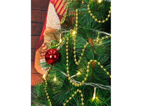 Arbre de noël chaîne perles guirlande reed