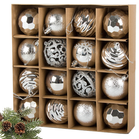 Choinka bombes pour choinka 6cm set of 16 pc bombes decoration holy holiday designs