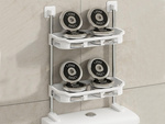Bathroom shelf over toilet seat free-standing wc 2 shelves shelf toilet