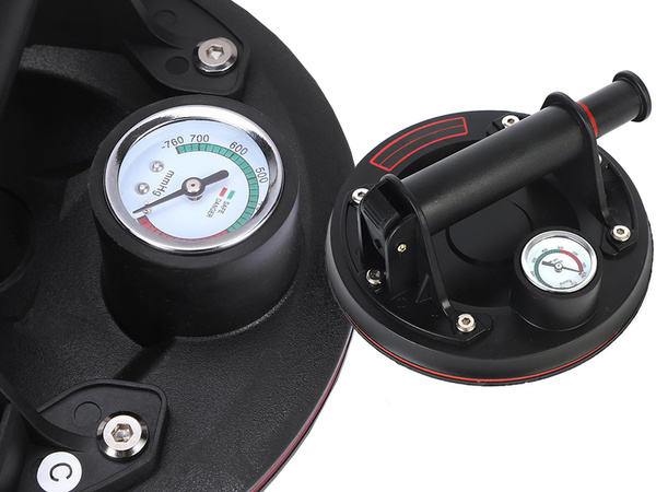 Ventouse porte carrelage verre avec manometre pompe 200kg