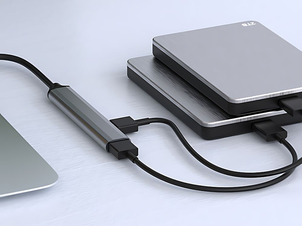 Rozdeľovač usb 3.0 5gb/s hub adaptérová stanica 4x porty usb 3.0