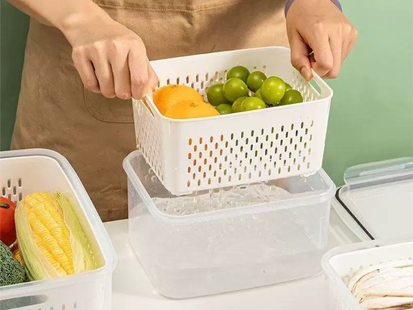 Köögikonteinerid toidule korviga konteiner tiigiga 4 tk