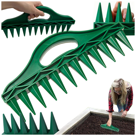 Hand-held 12-hole punch planter garden planter