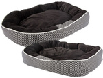 Lit pour chien doux confortable pelucheux avec coussin