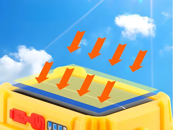 Lámpara solar led para camping con soporte para colgar 5 modos