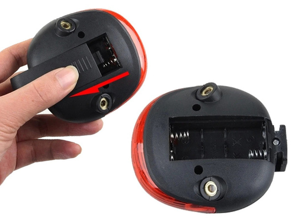 Luz trasera bicicleta 5 led laser line luz trasera carretera