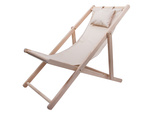 Chaise longue en bois chaise de plage chaise de jardin pliante coussin de plage