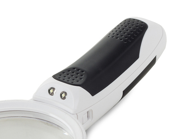 Schreibtisch-lupe 2in1 auswechselbare lensen 6 leds