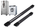 Movable base for washing machine stand on wheels