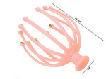 Relaxing hand-held scalp massager for head rubs