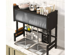 Drying rack for dishes, plates and cutlery large drip tray organiser cabinet 65 cm