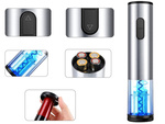 Electric corkscrew wine opener cutter led