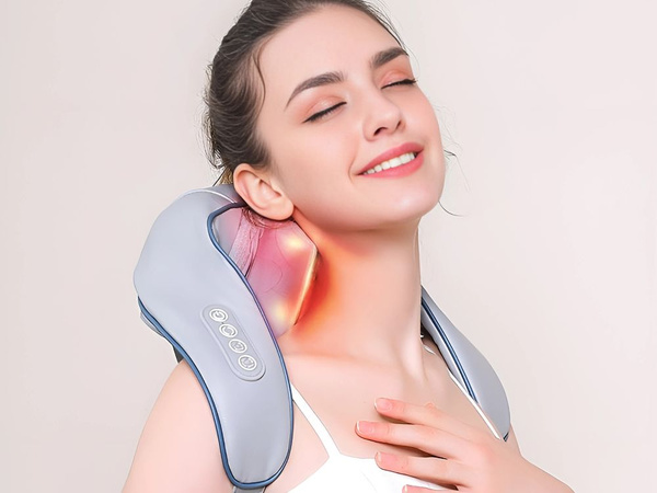 Masážny prístroj na krk bezdrôtový golier na krk ohrievanie tela