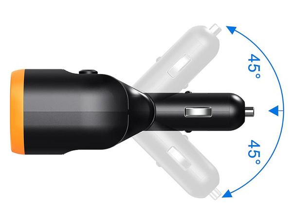 Rozdeľovač zásuviek 12-24v 2xusb-a 1xusb-c qc 3.0 80w nabíjačka