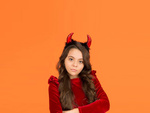 Čelenka diabolské rohy halloween karneval