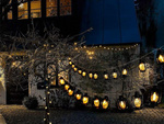 SOLAR LED GARDEN LIGHTS GARLAND LANTERNS FOR BALCONIES TERRACES DECORATIVE