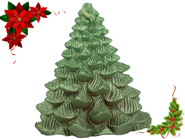 Bougie arbre de noël bougie boîte de noël décorative