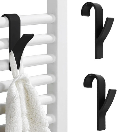 2x kopalnica kljuka za obešanje za radiator, radiator in kopalniško brisačo