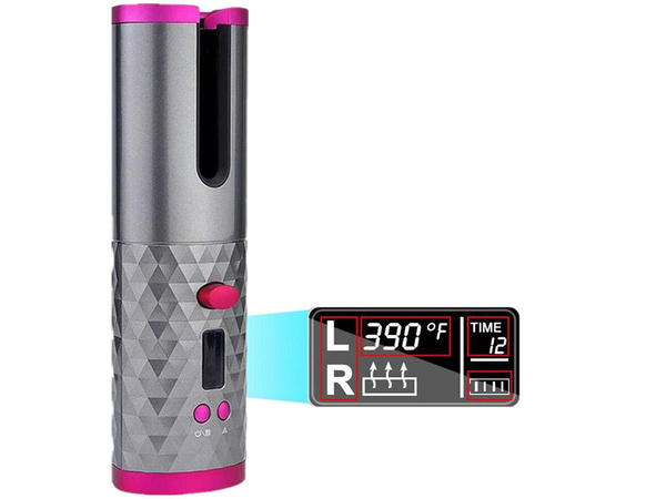 Ondulator de păr automat lcd rotativ