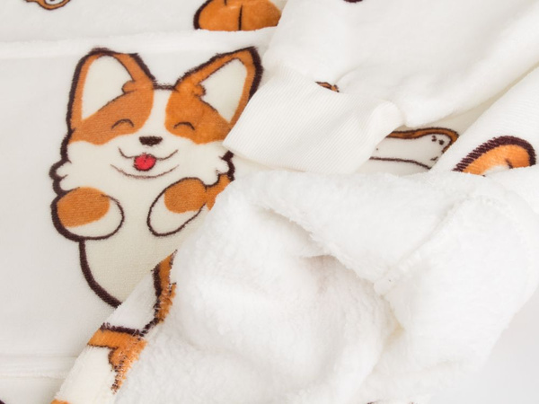 Teplá psí mikina oversize deka xxl 2v1 tlustá kožešina měkká s kapucí