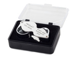 Folding pocket magnifier 10x 20x steel