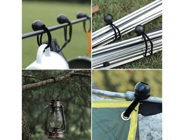 Sada gumiček s kuličkou pro upevnění napětí plendeka 10