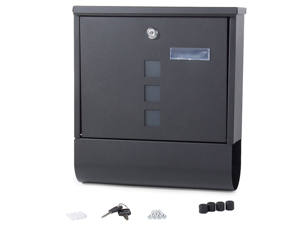 Skrzynka pocztowa na listy gazety pocztę z tubą