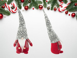 Fantôme de Noël Fantôme rouge avec barbe de Noël 38cm souple