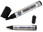 Permanent marker pen black waterproof round