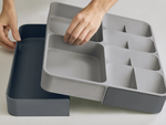 Kitchen organiser for cutlery drawer container