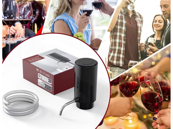 Distributeur électrique de vin whisky vodka pompe à entonnoir led liquide