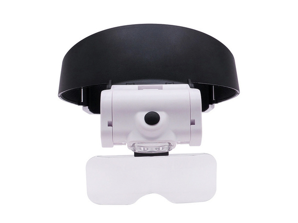 Lupa nagłowna czołowa okulary 2 led podświetlana